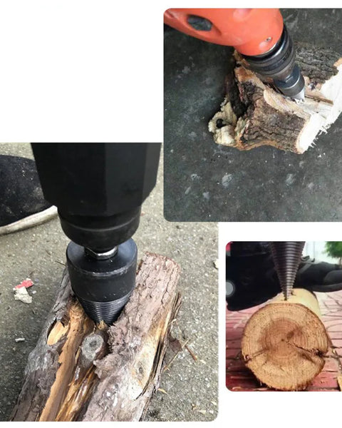 32/38/42/45/50Mm Wood Drill Bit Twist Firewood Splitting Drill Bit Wood Splitter Screw Cones Bit Square round Drill Bit for Wood